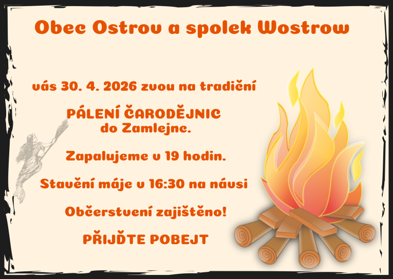 Pozvánka čarodějnice